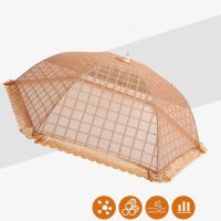 2pcs Food Covers Foldable Pop Up Mesh Net Cover Anti Fly Mosquito Tent Umbrella Picnic BBQ Outdoor Party Dish Dome Kitchen Acce