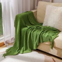 Nordic Knitted Blanket Throw Sofa Cover Office Nap Air Conditioner Blanket Bohemian Lunch Break Bedspread Hotel Bed End Towel