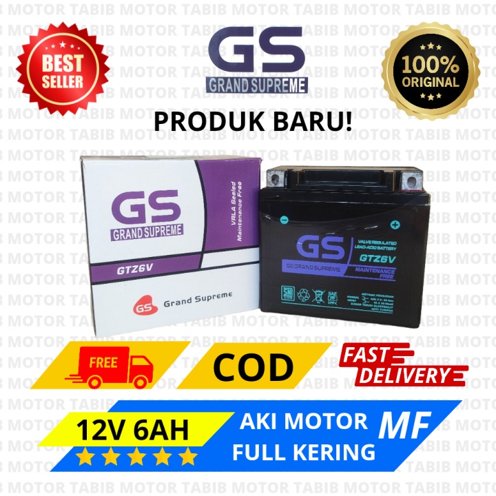 AKI KERING MOTOR KAWASAKI KLX 150 GTZ7S ACCU KERING MF / AKI KERING KLX