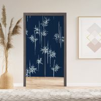 Bamboo Noren Door Curtain with , Japanese Doorway Curtain for Kitchen Bathroom, Window Treatments for Partition Home