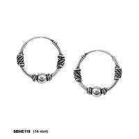 Silver thai925 sterling silver high quality bali hoop earrings, ต่างหูเงินบาหลีคุณภาพสูง 925