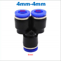 3 Way Port Y รูปร่าง Air Pneumatic 12มม. 8มม. 10มม. 6มม. 4มม. OD ท่อ Push In แก๊สพลาสติกตัวเชื่อมต่อ Quick Fittings