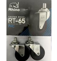 ล้อยางดำ สกรู  Rhino 2.1/2” ราคาต่อ 4 ล้อ