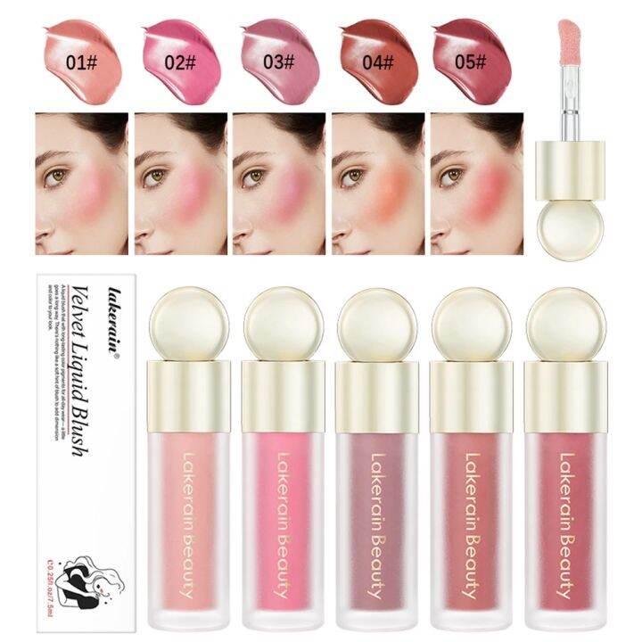 บลัชออนเนื้อแมทท์สีครีมทาแก้มเนื้อแมทท์ใบหน้ามีสีสันเนื้อแมทท์แบบธรรมชาติติดทนนาน