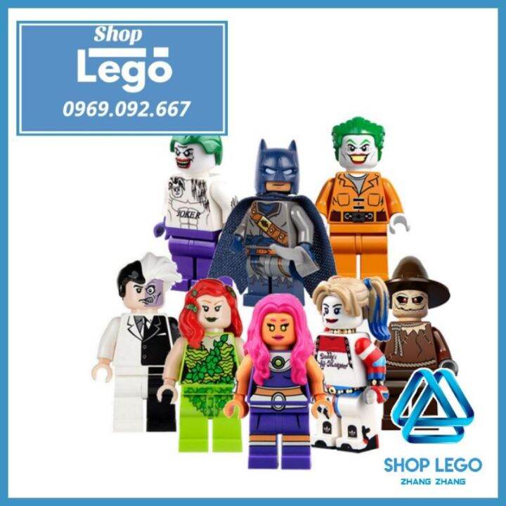 FREESHIP MAX] Xếp hình Batman Joker Harley Quinn Two Face Starfire Poison  Ivy ScareCrow Lego Minifigures POGO PG8013 [Shop Đồ Chơi Zhang Zhang] |  