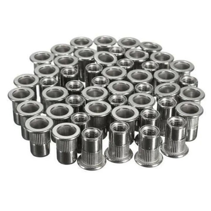 50-pcs-304-nutsert-flat-head-insert-stainless-rivet-steel