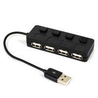 [ZY] ตำนาน USB 2.0ฮับที่พ้วง USB USB แยก4พอร์ตขยายด้วยสำหรับคอมพิวเตอร์พีซีสวิตช์