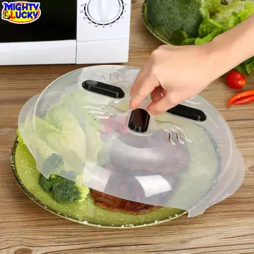 Hover Cover Magnetic Securely in Microwave Splatter Guard