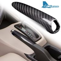 Car Handbrake Grips Cover for Honda Civic 2012 2013 2014 2015 2016 Accessories Real Hard Carbon Fiber Interior Trim Sticker