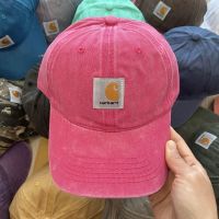 Carhartt ใหม่ฤดูใบไม้ผลิและฤดูร้อนหมวกเบสบอลสีซีดย้อนยุคหมวกเสื่อปิกนิกกันน้ำปีกโค้งสไตล์อเมริกัน