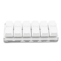 12 Keys Keyboard USB Programmable Keyboard DIY Hot Key Gamer Keyboard Durable White Gaming Drawing Mechanical Keyboard