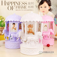 Carousel Eight-Tone Photo Frame Creative Rotational Photo Frame Baby Children Wedding Dress Photo Combination Photo Frame And Photo Holder Photo Frame