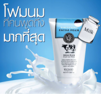 โฟมล้างหน้านมวัว   สินค้ามีพร้อมส่งจากไทย ""Beauty Buffet Scentio Milk Plus Whitening Q10 Facial Foam 100มล.