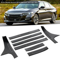 8Pcs/Set Door Sill Plate Carbon Fiber Type Threshold Scuff Protecor Guard Cover Fit for Honda Accord 2018‑2020