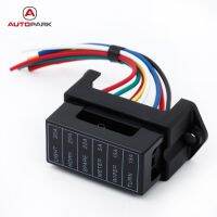 【YF】☍  6 Way DC32V Circuit Car Trailer Fuse Block Holder 2-input 6-ouput Wire