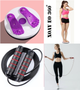 Bộ Sản Phẩm Chăm Sóc Vóc Dáng 1 Xoay Eo 360 và 1 Dây Nhảy Cao Cấp. Giúp