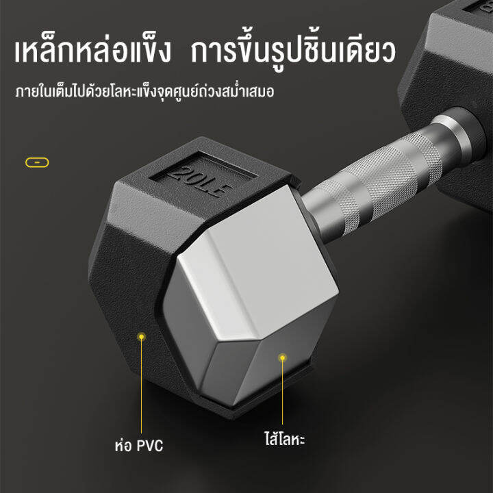 ดัมเบล-5kg-ดัมเบล-10kg-ดัมเบล-17-5kg-ใหม่-ดัมเบลหัวยางแบบหกเหลี่ยม-ชั้นประถมศึกษาปีที่ใช้ในครัวเรือนยางหกเหลี่ยมโครเมี่ยมคงที่ไม่ลื่นดัมเบลอุปกรณ-ดัมเบลหัวยางแบบหกเหลี่ยม-รุ่น