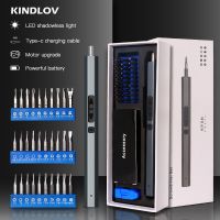 KINDLOV 39 In 1 Electric Screwdriver Magnetic Torx Hex Screw Driver Bits Kit USB Rechargeable Phone Household Repair Power Tools