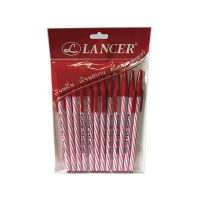 แลนเซอร์ ปากกาปลอก Spiral 825 0.5 มม. หมึกสีแดง แพ็ค 12 ด้าม/Lancer Spiral Sleeve Pen 825 0.5 mm. Red ink, pack of 12 pieces.