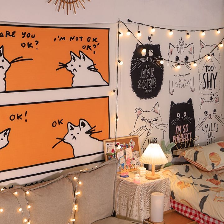 24-home-accessories-ผ้าแขวนผนังข้างเตียงสำหรับแมวผนังห้องหอพักเด็ก39-s