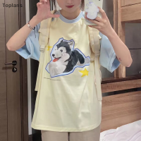 [แผนการ]?[ขายดี]??เสื้อยืดผู้หญิงลายการ์ตูนคอกลมแขนสั้นนักเรียน