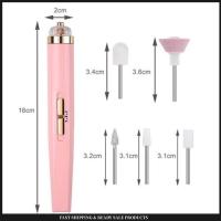 Portable Nail Gel Polish Removal Rechargeable LED Lamp Nail Drill Pen Pedicure Tool Electric Nail File Manicure Tool