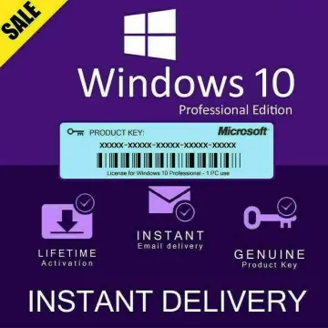 Windows 10 Pro (Professional) 32/64-bit Product Key for 1 PC - Lifetime -  Buy, Rent, Pay in Installments