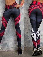 【VV】 Yo-ga Pants Leggings Workout Push Up Gym Wear Waist Fringe Elastic