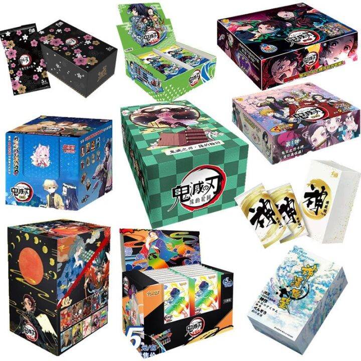 lamontuo-อนิเมะใหม่กล่องเก็บการ์ดสังหารจอมวายร้ายเกม-tcg-kamado-tanjirou-kamado-nezuko-การ์ดตัวละคร