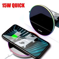 15W Wireless Charger Pad Stand for iPhone 14 13 12 11 Pro X 8 Samsung Xiaomi Phone Chargers Induction Fast Charging Dock Station