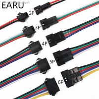 ▽ 10Pairs 15cm JST SM 2P 3P 4P 5P 6P Plug Socket Male to Female Wire Connector LED Strips Lamp Driver Connectors Quick Adapter