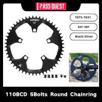 ผ่านเควส110BCD 1105น็อต7075-T651แคบกว้าง Chainring อลูมิเนียม Chainwheel รอบสำหรับ9101112วินาที Crankset จักรยาน