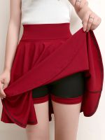 【CC】♚✗  SURMIITRO Shorts Skirts Womens 2023 Fashion School Korean Pleated Waist Skirt Female