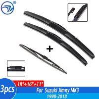 Wiper Front &amp; Rear Wiper Blades Set Kit For Suzuki Jimny MK3 1998 99 00 01 02 03-2018 Windshield Windscreen Window 18"+16"+11"