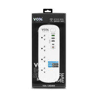 Vox  ปลั๊กไฟ CITY LIFE 16A 3500W รุ่น CTWA-415 SMART WIFI ควบคุมผ่านแอพพลิเคชั่น