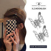 【 X.z.moonligh】กิ๊บติดผมผีเสื้อโลหะขนาดเล็กตัวจับขนาดเล็กสไตล์เกาหลี Dongdaemun กิ๊บติดผมขนาดเล็กที่จับสาวน่ารักเครื่องประดับผมด้านข้างอเนกประสงค์