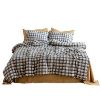 Four-Piece Bed Breakfast Style Cotton Autumn and Winter Quilt Cover Bedding Dormitory Three-Piece Set Sheets Home Textile Heat