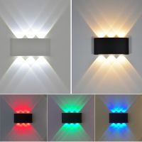 LED Wall Lamp Outdoor Waterproof IP65 Garden Lighting Aluminum AC86-265 Indoor Bedroom Living Room Stairs Wall Light