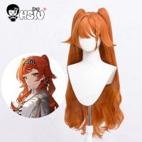 Sonetto Cosplay Wig Fiber synthetic wig Game Reverse 1999 cosplay「HSIU 」Orange double ponytail long hair+Wig Cap Wig  Hair Extensions Pads