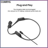 CUWRYG ชิ้นส่วนอะไหล่ทดแทน ชาร์จได้อย่างรวดเร็ว บ้านในบ้าน สำหรับ AfterShokz ที่ชาร์จหูฟังไร้สาย สายชาร์จแม่เหล็ก ชุดหูฟังการนำกระดูก