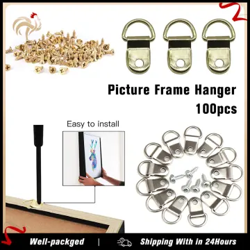PICTURE FRAME HOOKS TRIANGLE D RINGS HANGERS FRAME HANGING MIRROR FRAME  RINGS
