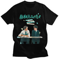 Heartstopper Gay T Shirt Nick And Charlie Romance Tv Series Fans Tees 100 Cotton Soft Tshirt Gildan Spot 100% Cotton