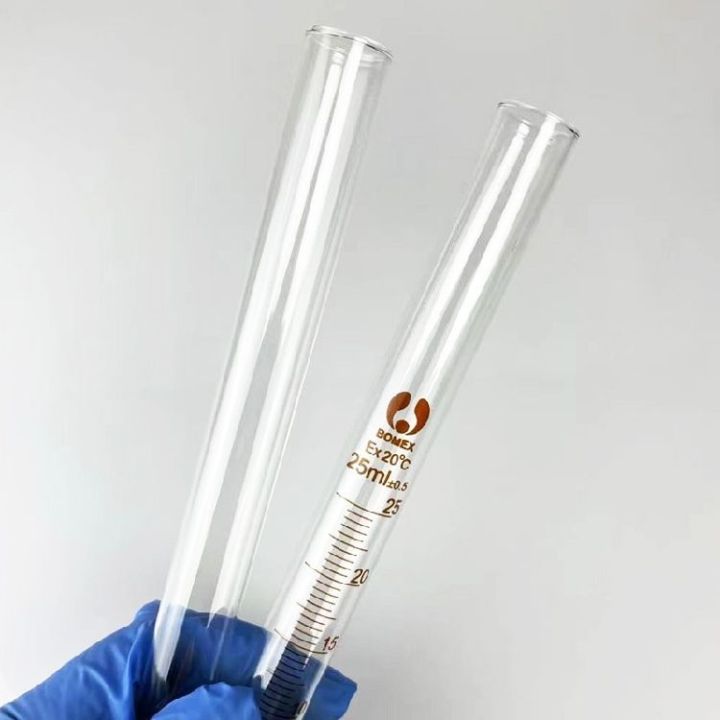glass-test-tube-high-temperature-resistant-flat-mouth-round-bottom-scale-test-tube-15x150-20x200-25x200mm-chemical-instrument