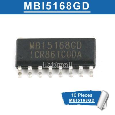 10ชิ้น MBI5168 MBI5168GD SOP16ไดรเวอร์ LED MB15168GD ชิป SOP-16