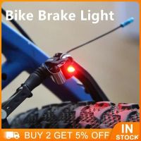 Bicycle Brake Lights Red Portable Mini Switch Brake Light Waterproof Outdoor Riding Hiking night Safety Practical Warning Lights