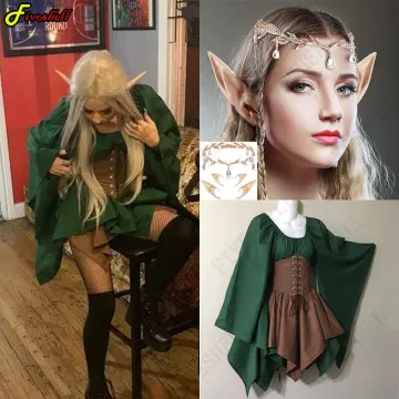 Chemise Corset Dress Renaissance Costume Fairy Elf Costume