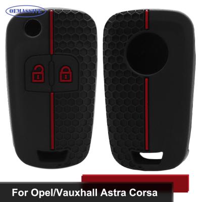 Oemassive ฝาครอบเคสกุญแจรถยนต์ซิลิโคนป้องกันระยะไกลสำหรับ Opel J Adam Vauxhall Cascada Corsa D มอคคาอาสทรา