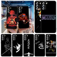 【ขาย】เคสโทรศัพท์รูปการ์ตูนอนิเมะหนึ่งชิ้นสำหรับ Samsung Galaxy S23 S22 S21 S20 S10 FE S9 S10E บวก Pro Lite เป็นพิเศษที่ครอบสีดำ5กรัม