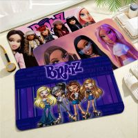 Bratz Dolls Floor Mat INS Style Soft Bedroom Floor House Laundry Room Mat Anti-skid Welcome Rug