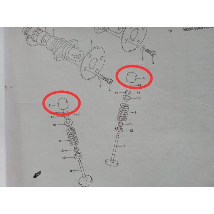 TAPPET (Bucket Shims) for Suzuki Raider 150 Carb Lazada PH